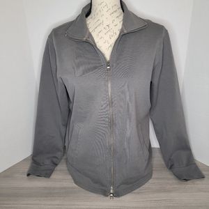 Gap Gray Zip Up Collared Sweatshirt - Size Small